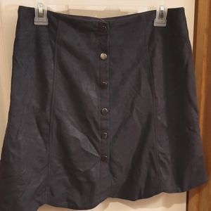 Navy Blue Button up skirt L